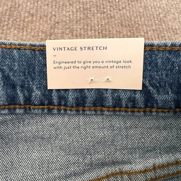 Vintage stretch size 6 Classic Blue Denim Jeans 28 waist short - Picture 3 of 5